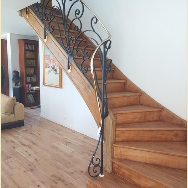 Rampe d'escalier en fer forgé15 Jérôme Renaire